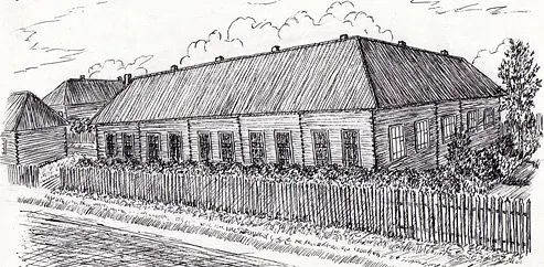 Рисунок старой школы (выполнил Шатров Н.И.) Рисунок старой школы (выполнил Шатров Н.И.)